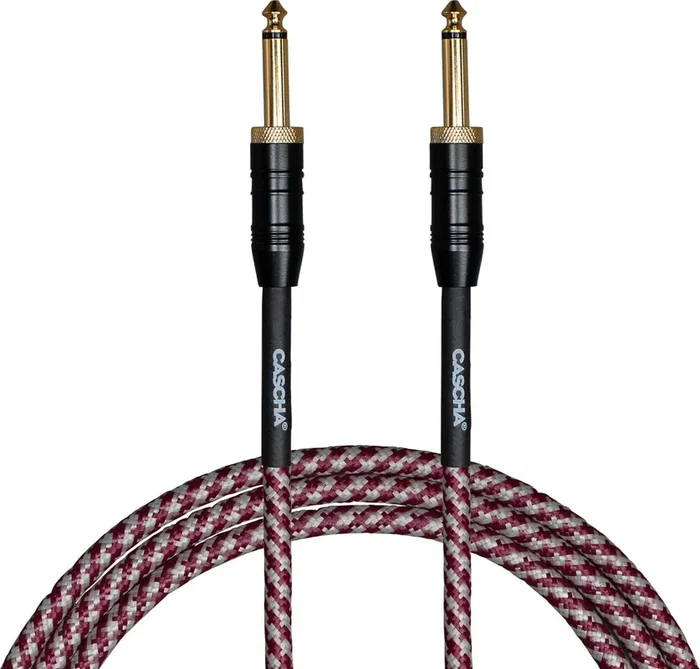 Cascha Professional Line Guitar Cable 6 m Droit – Droit Câble d‘instrument
