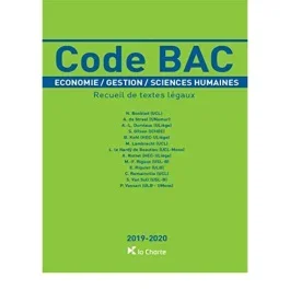 Code Bac 2019 2020 Economie Gestion Sciences Humaines