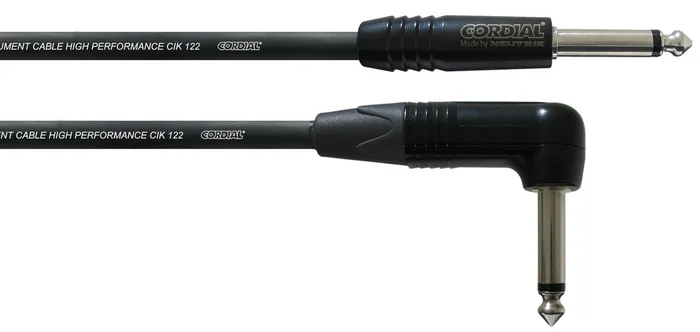 Cordial Cable Guitare Jack Droit /Coudé 3 M