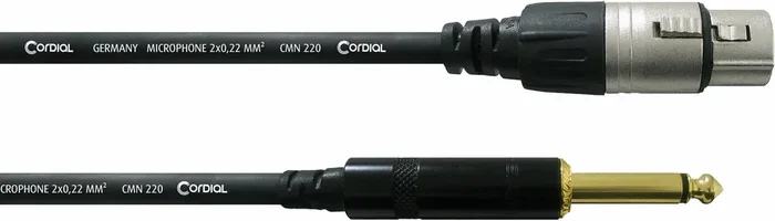 Cordial CCM 5 FP 5 m Câble de microphone