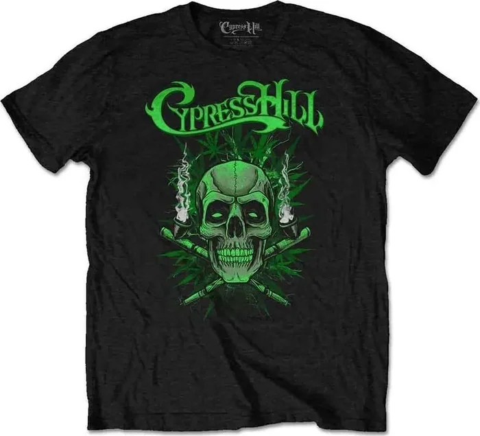 Cypress Hill T-shirt Twin Pipes Unisex Black S