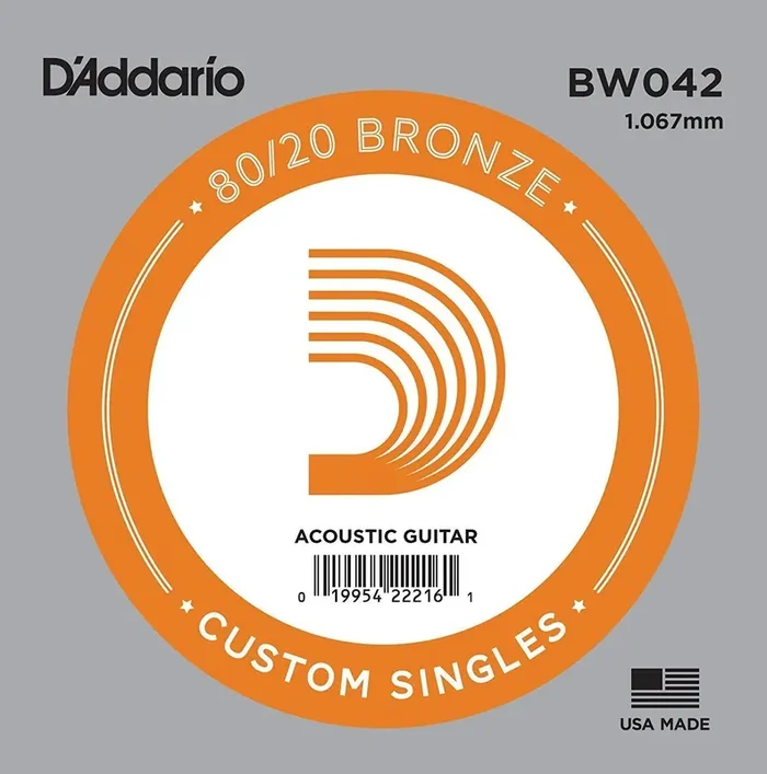D‘Addario BW042 Corde de guitare acoustique à l‘unité