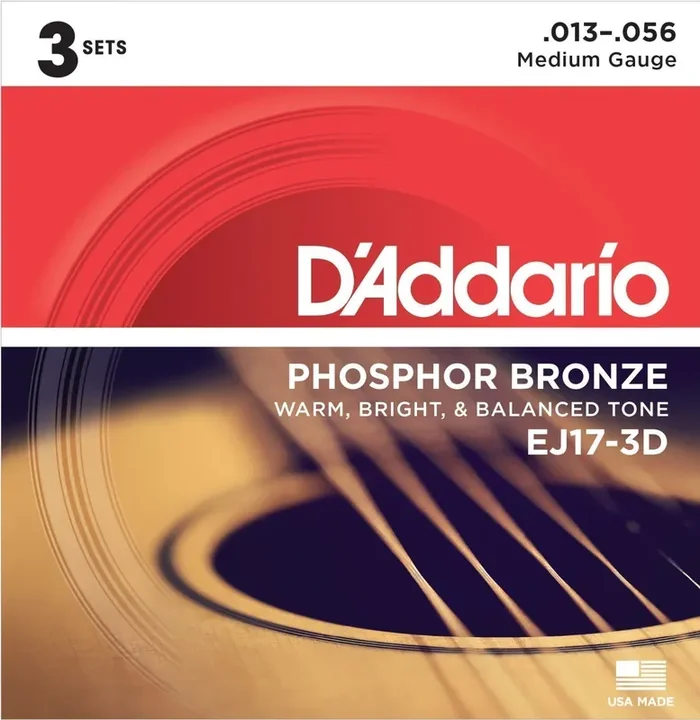 D‘Addario EJ17-3D Cordes de guitares acoustiques
