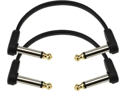 D‘Addario Flat Patch Cable 10 cm Angle – Angle Câble de patch