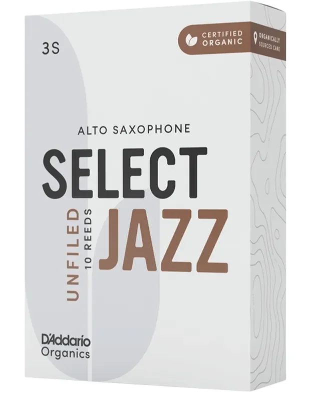 D‘Addario-Woodwinds Organic Select Jazz Unfiled 3S Anche pour saxophone alto