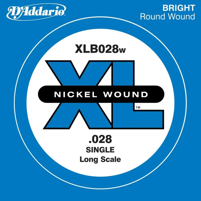 D‘Addario XLB028W Corde de basse à l‘unité