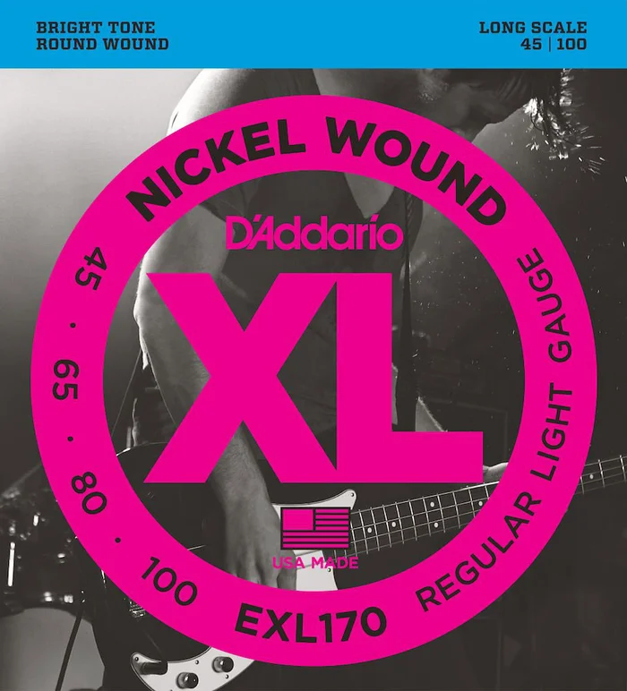 D&rsquo;ADDARIO AND CO EXL170 Nickel Wound Long Scale Light 45-100