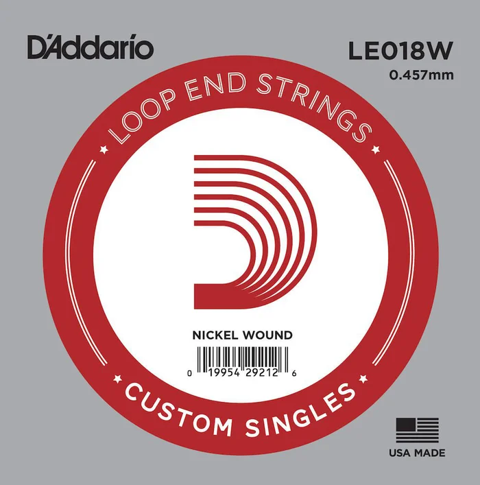 D’ADDARIO AND CO LE018W Loop End Strings Unité 018