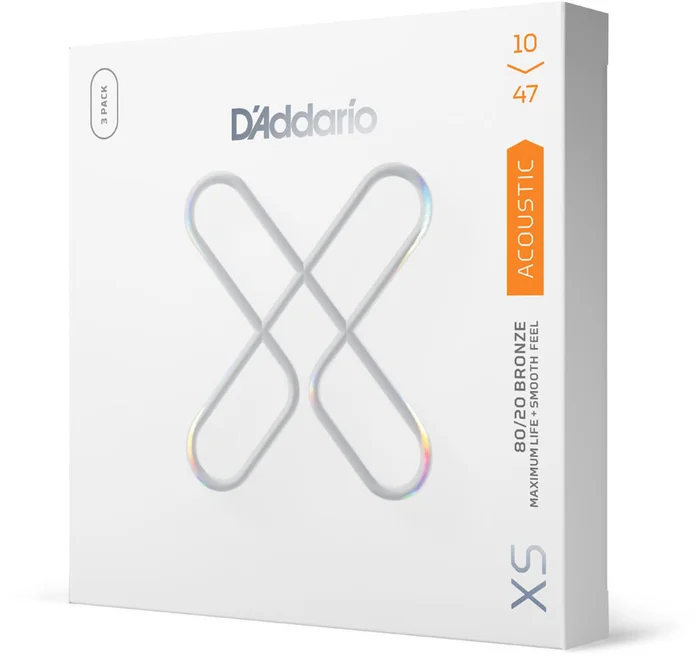 D’ADDARIO AND CO XSABR1047-3P 10-47 Extra Light, XS 80/20 Coated 3-Pack