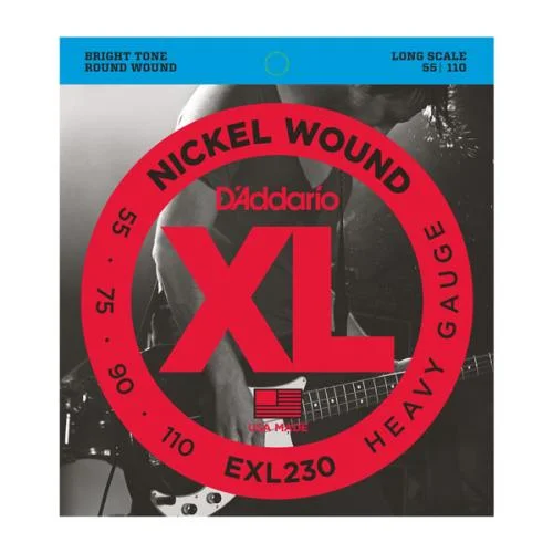 D&rsquo;ADDARIO EXL230 NICKEL WOUND BASS HEAVY 55/110 LONG SCALE