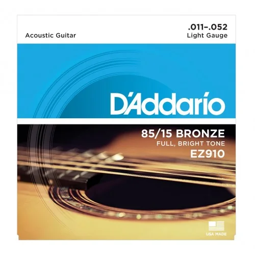 D&rsquo;ADDARIO EZ910 BRONZE 85/15 LIGHT 11/52