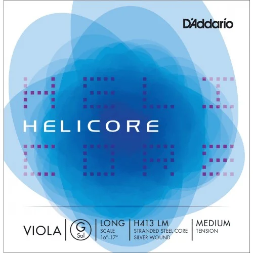 D&rsquo;ADDARIO H413LM – HELICORE CORDE SOL ALTO LONG SCALE MEDIUM FILÉ ARGENT
