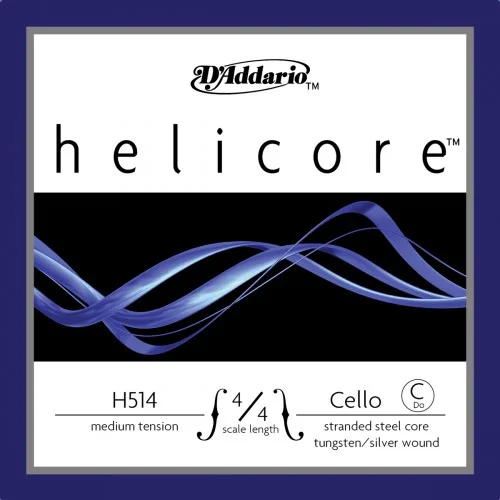 D&rsquo;ADDARIO H514 4/4M – HELICORE CORDE DO CELLO 4/4 MEDIUM FILÉ ARGENT