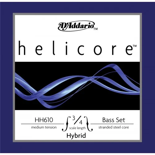 D&rsquo;ADDARIO HH610 3/4M – HELICORE HYBRID JEU CORDES CONTREBASSE 3/4 MEDIUM