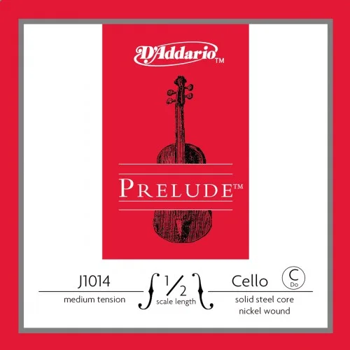 D&rsquo;ADDARIO J1014 1/2M – PRELUDE CORDE DO CELLO 1/2 MEDIUM FILÉ NICKEL