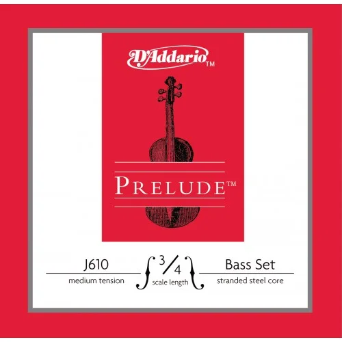 D&rsquo;ADDARIO J610 3/4M – PRELUDE JEU CORDES CONTREBASSE 3/4 MEDIUM