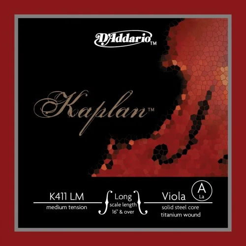 D&rsquo;ADDARIO K411 LM – KAPLAN CORDE LA ALTO LONG SCALE MEDIUM FILÉ TITANE