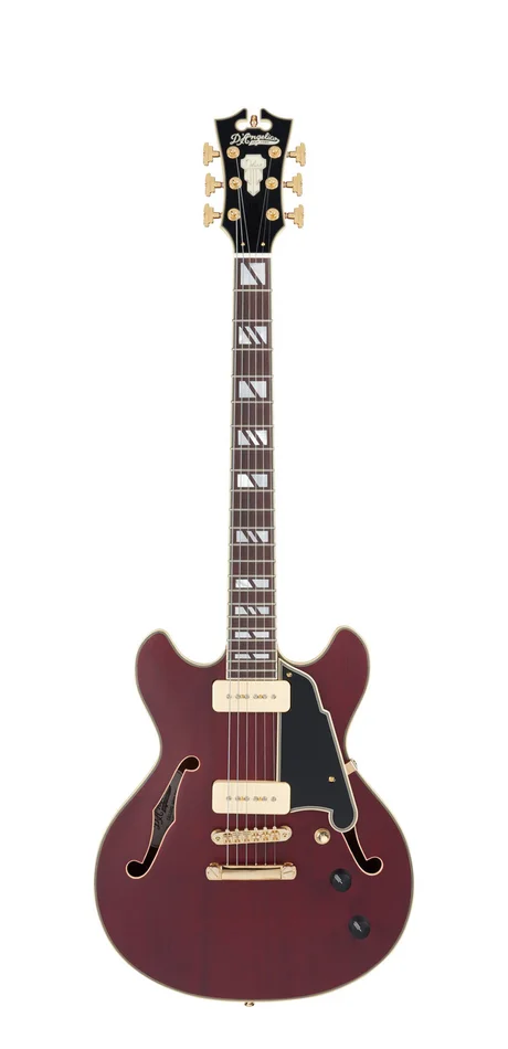 D’Angelico Deluxe Mini DC Satin Trans Wine