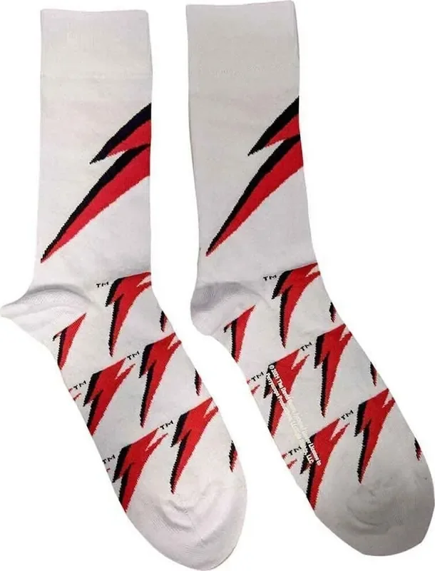 David Bowie Chaussettes Flash White 40-45