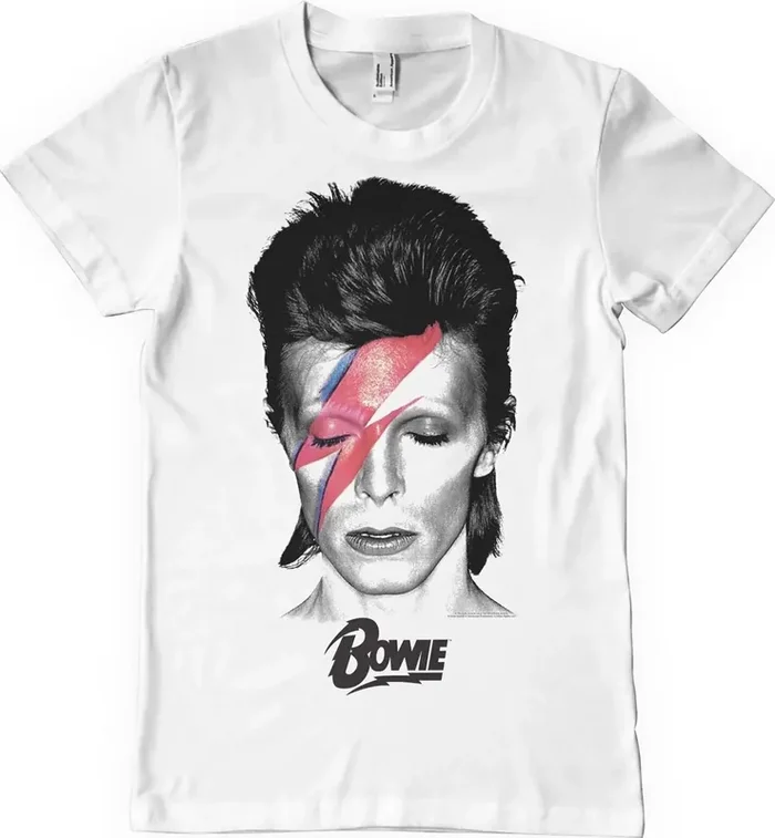 David Bowie T-shirt Aladdin Sane Unisex White 2XL