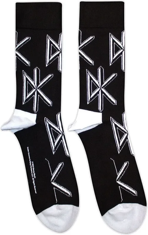 Dead Kennedys Chaussettes DK Logo Repeat Black 40-45