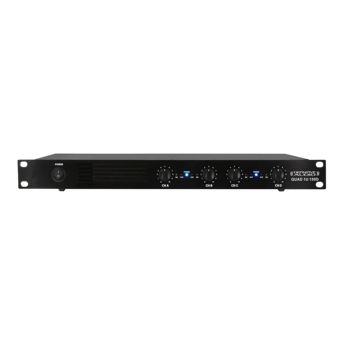 DEFINITIVE AUDIO Quad 1u 150D – Amplificateur 1u 4X150W