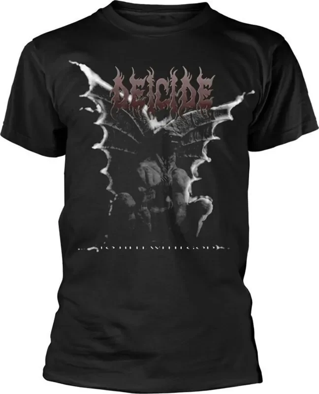 Deicide T-shirt To Hell With God Gargoyle Unisex Black XL
