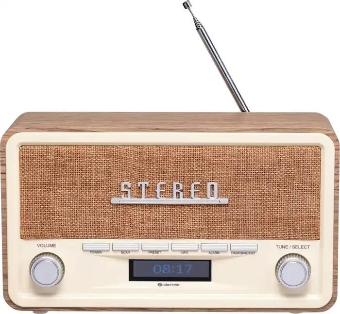 Denver DAB-18 Light Wood La radio numérique DAB +