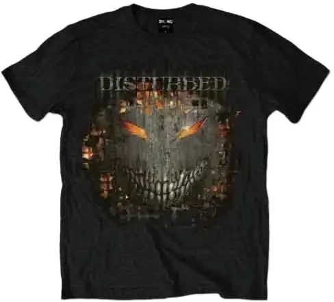 Disturbed T-shirt Fire Behind Unisex Black L