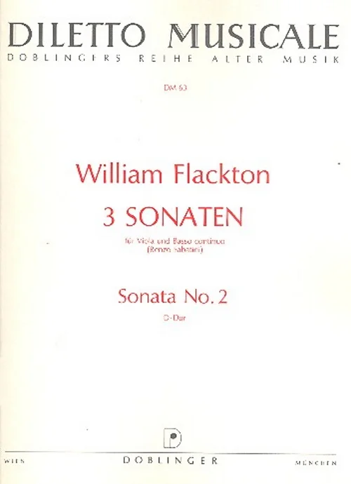 Doblinger Flackton William – Sonata D-dur – Alto & Piano