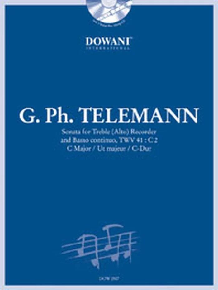 Dowani Telemann G.P. – Sonata Twv 41: C2 In C Major – Flute A Bec Alto, Bc