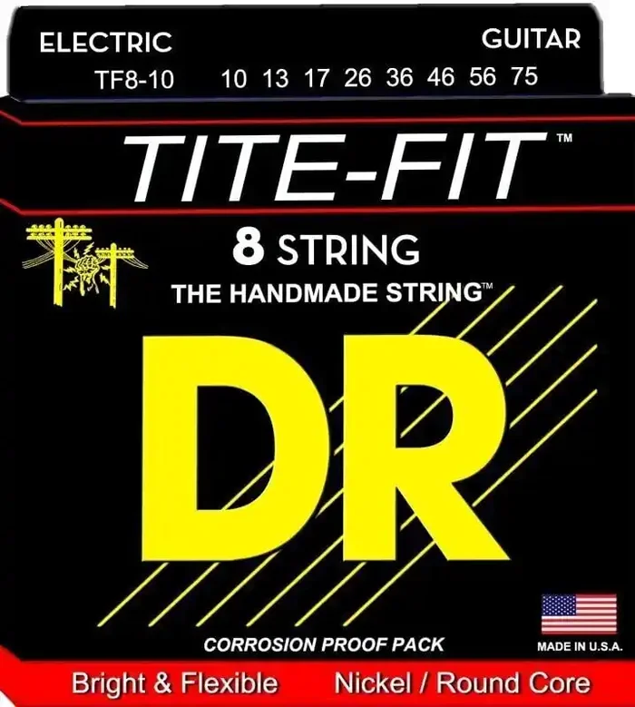 DR Strings Tite-Fit TF8-10 Cordes pour guitares électriques