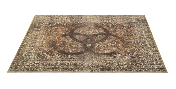 DRUM N BASE VP185-BNZII Tapis Vintage Persian 1.85 X 1.60M Bonzo II