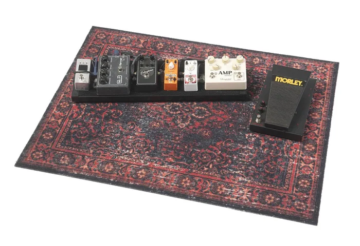 DRUM N BASE VPA-BLR Tapis Vintage Persian Club Series 80 X 60CM Antidérapant Black Red