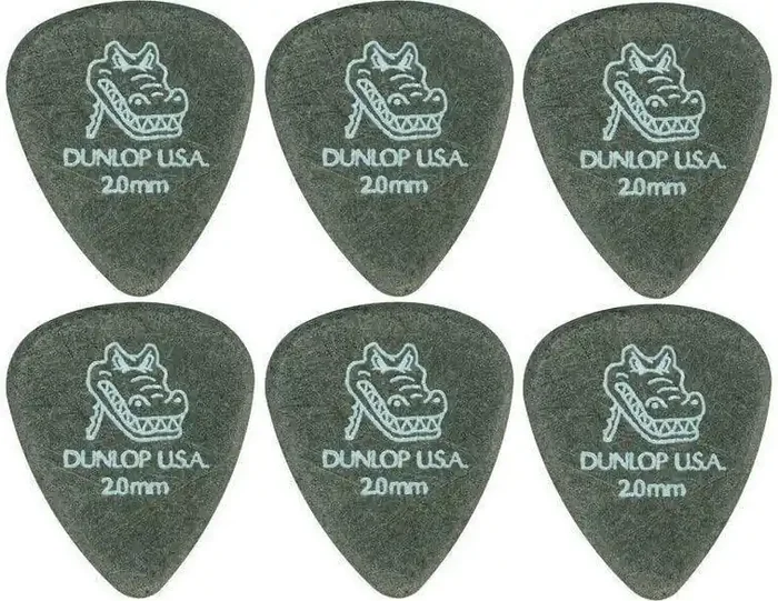 Dunlop 417R 2.00 Gator Grip Standard 6 Médiators