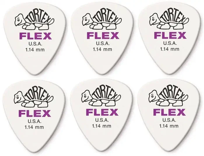 Dunlop 428R 1.14 Tortex Flex Standard 6 Médiators