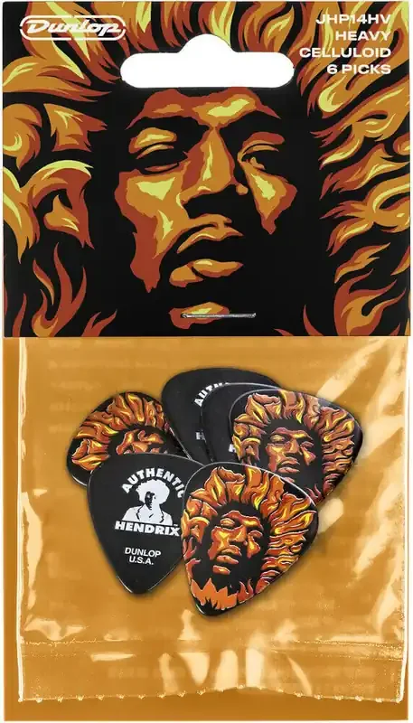 Dunlop Jimi Hendrix Guitars VD Fire 6 Médiators