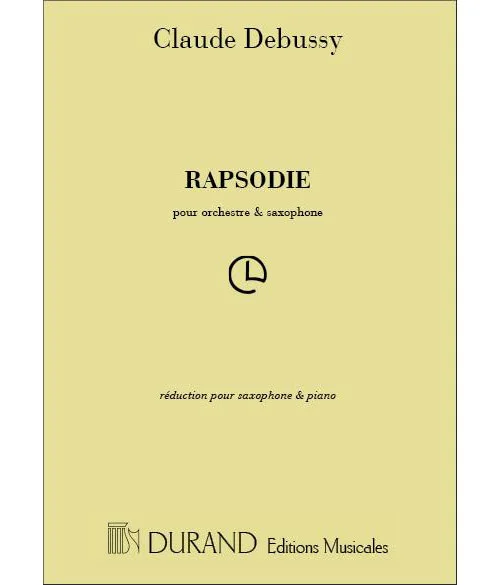 Durand Debussy C. – Rhapsodie – Saxophone et Piano
