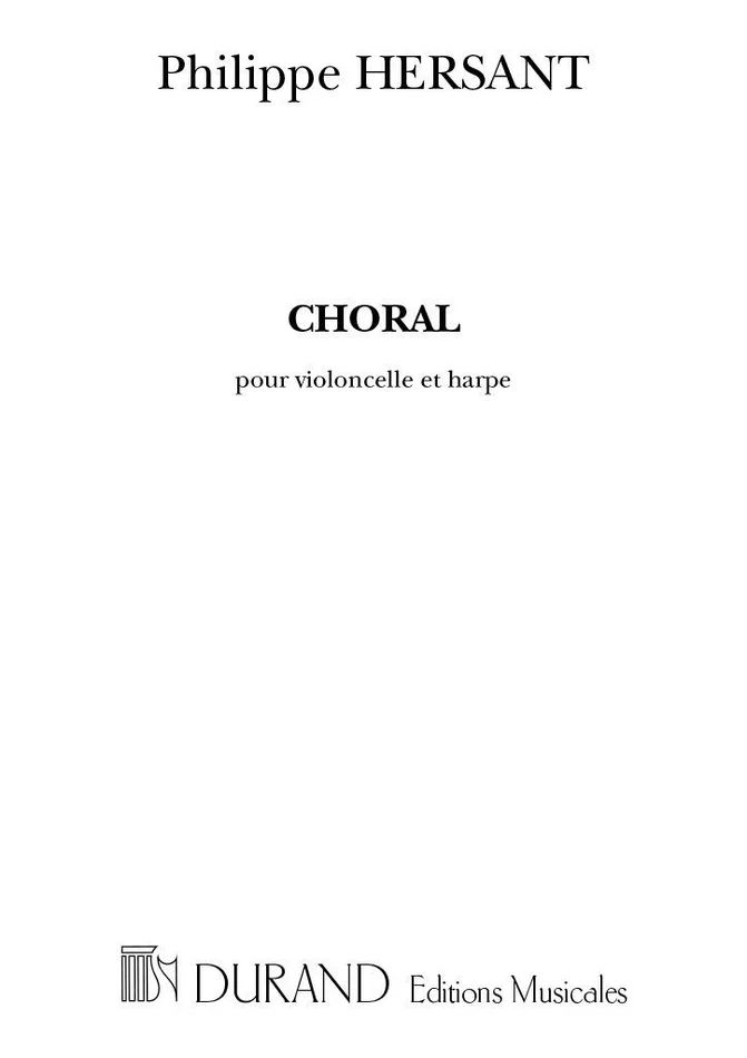 Durand Hersant P. – Choral – Cello