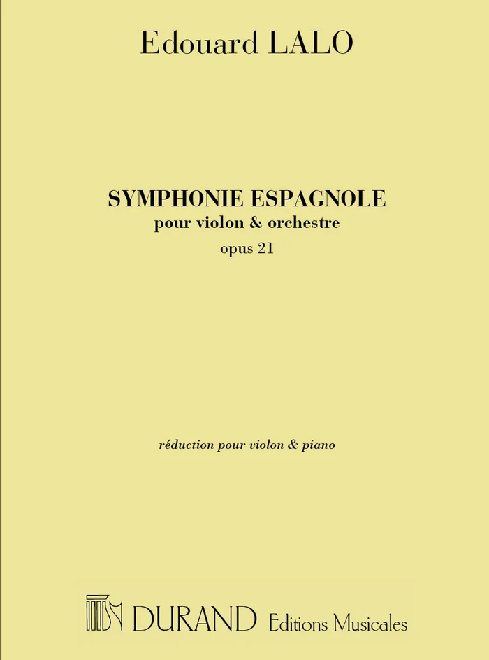 Durand Lalo – Symphonie Espagnole Opus 21 – Violon et Piano
