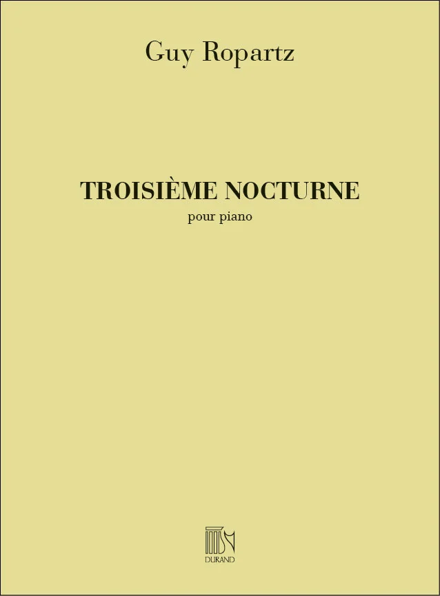 Durand Ropartz – Nocturne N 3 – Piano