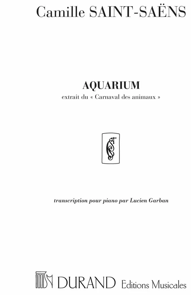 Durand Saint Saens C. – Aquarium – Piano