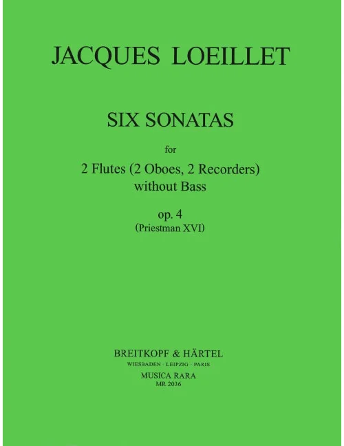 Edition Breitkopf 6 Sonatas Op. 4