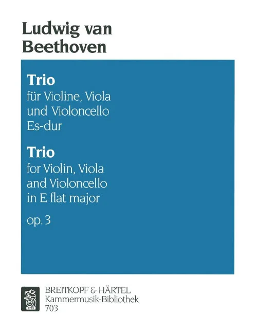 Edition Breitkopf Beethoven – Streichtrio ES-dur Op. 3