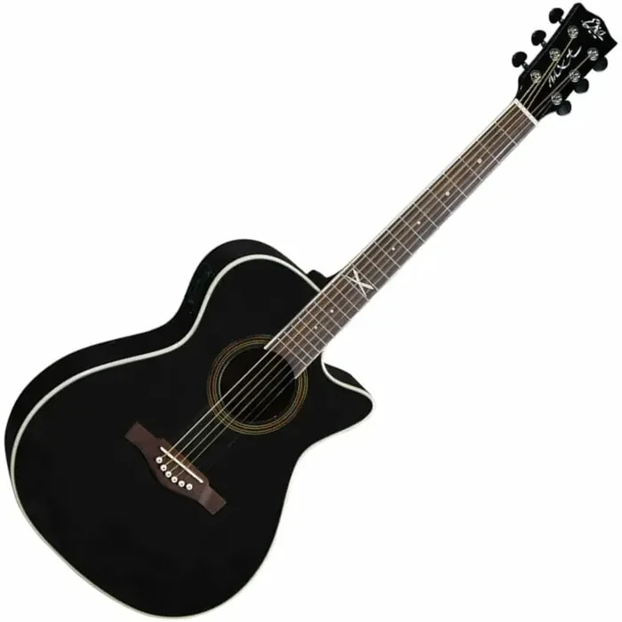 Eko guitars NXT A100ce Black Guitare Jumbo acoustique-électrique
