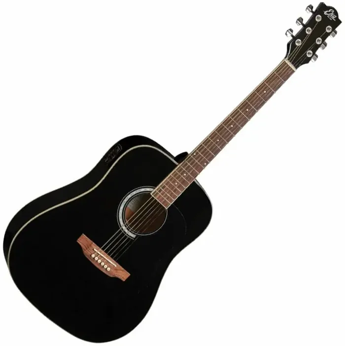 Eko guitars Ranger 6 EQ Black Guitare Dreadnought acoustique-électrique