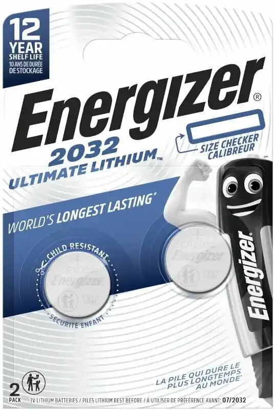 Energizer Ultimate Lithium – CR2032 2 Pack Pile