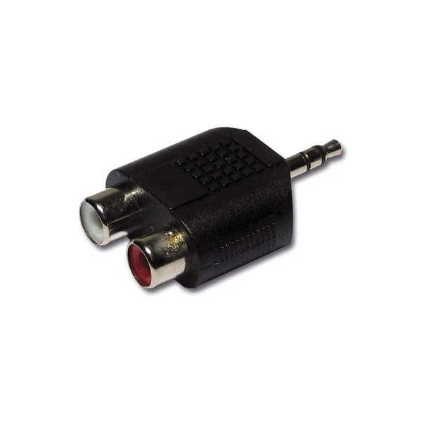 Energyson Adaptateur 2 RCA femelle vers Jack mâle 3,5 stéréo