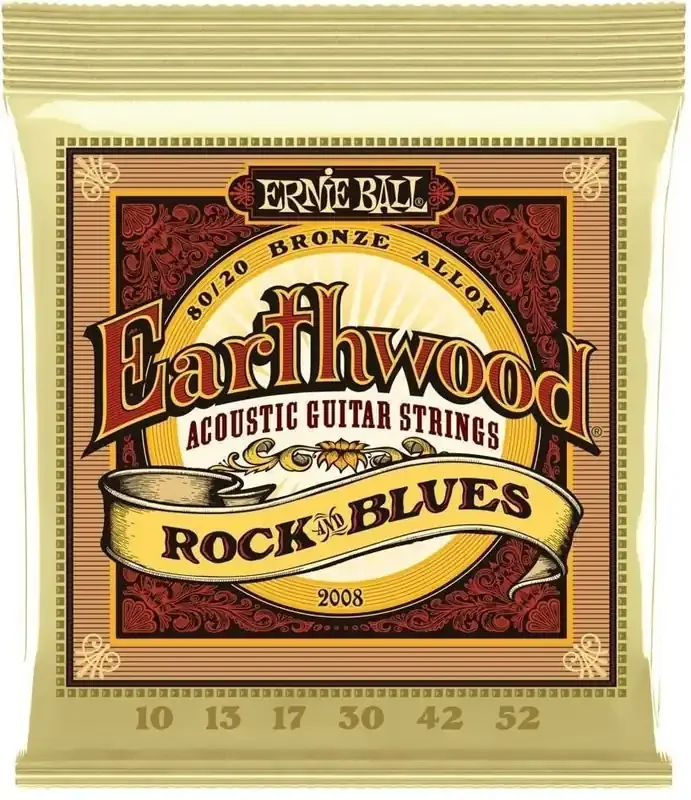 Ernie Ball 2008 Earthwood Rock & Blues Cordes de guitares acoustiques