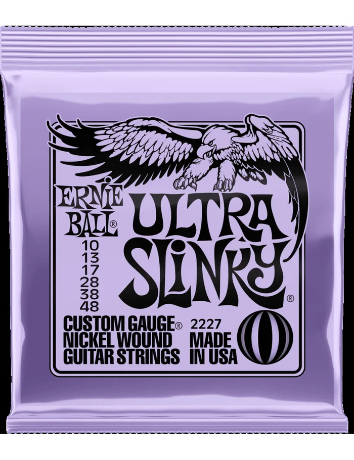 ERNIE BALL 2227 Ultra Slinky Cordes Electriques Nickel 10/48